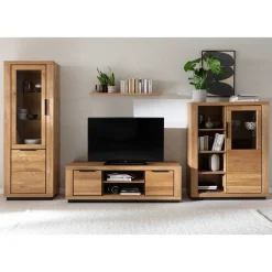 Wohnen Wohnwände<TV Anbauwand teilmassiv Set - Vlacoma (vierteilig)