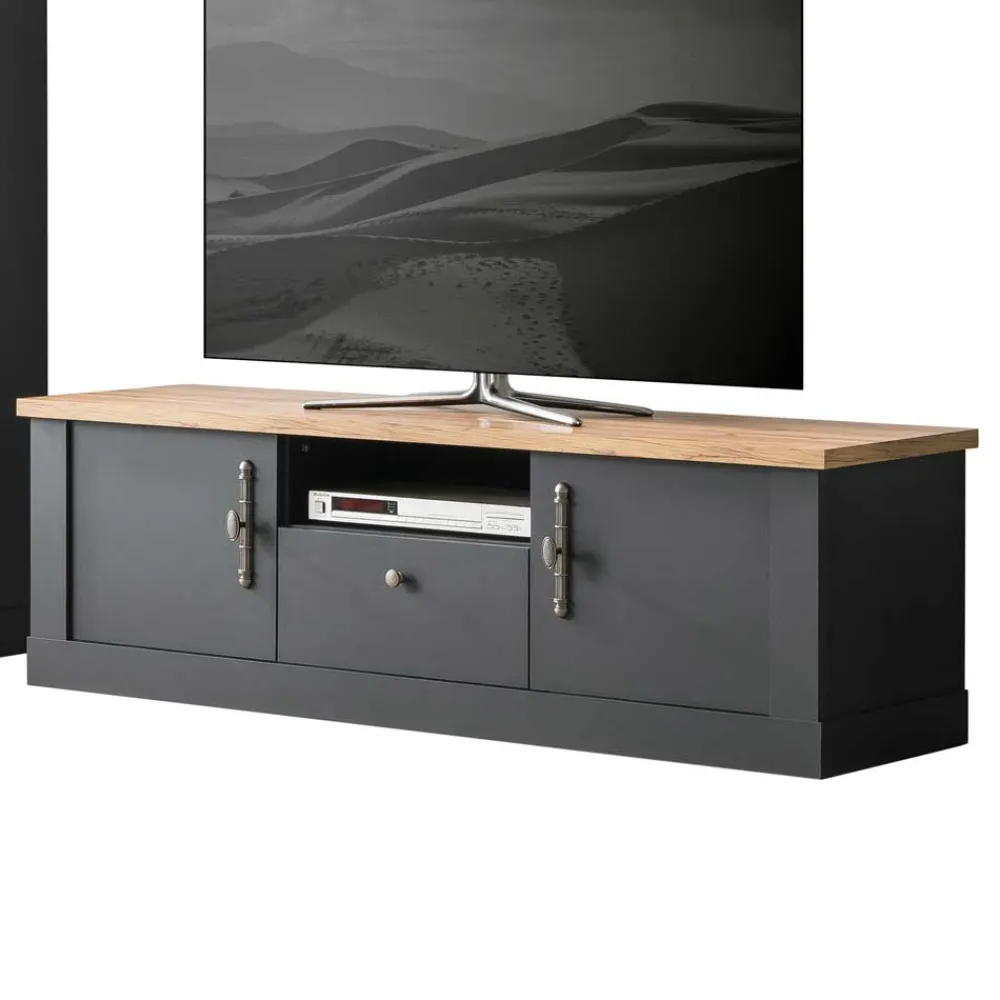 Wohnen Wohnwände<TV Anbauwand Wohnzimmermöbel Set - Lionel (vierteilig)