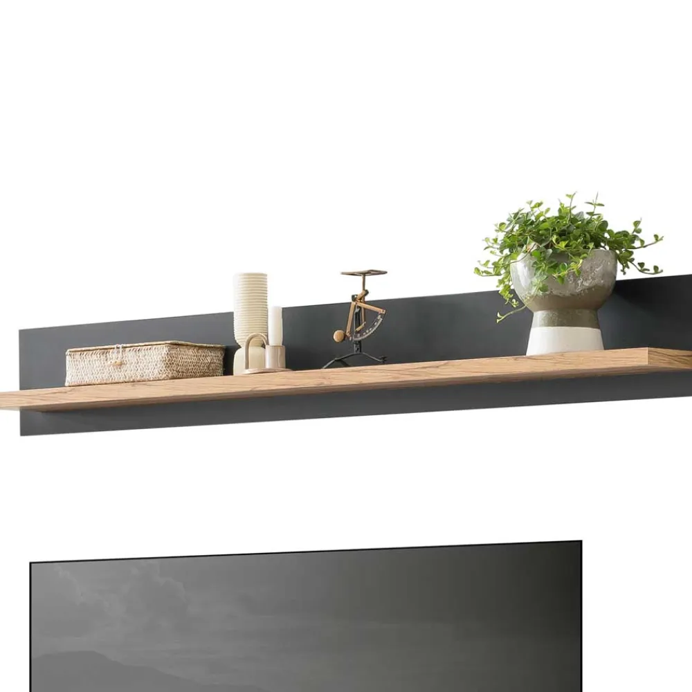 Wohnen Wohnwände<TV Anbauwand Wohnzimmermöbel Set - Lionel (vierteilig)