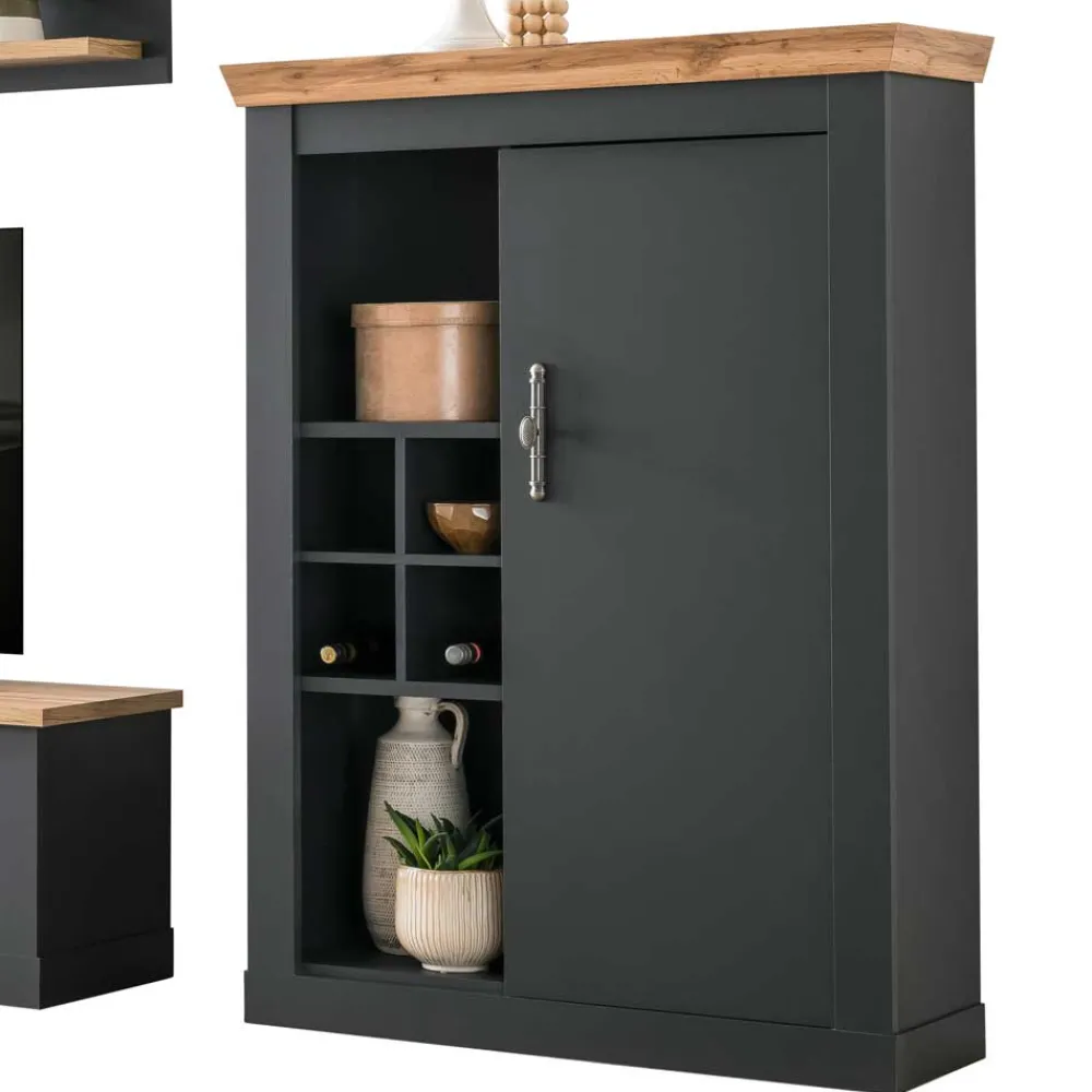 Wohnen Wohnwände<TV Anbauwand Wohnzimmermöbel Set - Lionel (vierteilig)