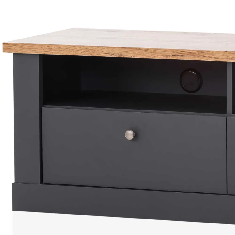 Wohnen Tv & Hifi-Möbel|Lowboards<TV Bank mit zwei Schubladen & Fächern - Lionel