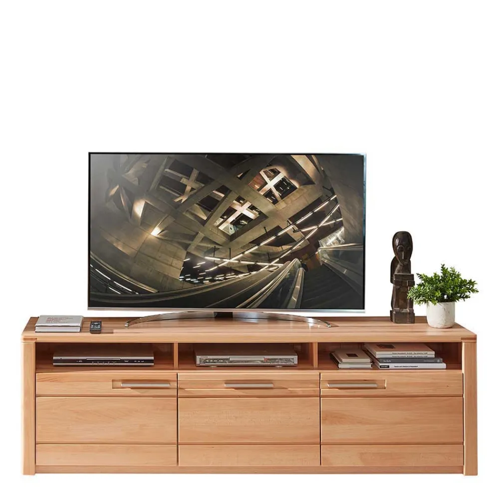 Wohnen Wohnwände<TV Board & Highboard & Hängeregal Set - Amyonta (dreiteilig)