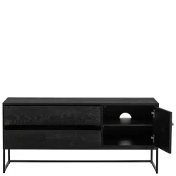 Wohnen Tv & Hifi-Möbel|Lowboards<TV Board - teilmassiv in Schwarz - Almery
