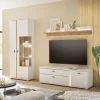 Wohnen Wohnwände<TV Board & Vitrinenschrank & Hängeboard Set - Racelyn (dreiteilig)