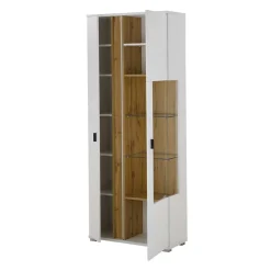 Wohnen Wohnwände<TV Board & Vitrinenschrank & Hängeboard Set - Racelyn (dreiteilig)