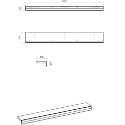 Wohnen Wohnwände<TV Board & Wandboard & Highboard - Lioscas (dreiteilig)