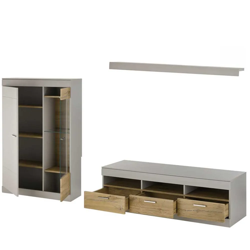 Wohnen Wohnwände<TV Board & Wandboard & Highboard - Lioscas (dreiteilig)