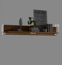 Wohnen Wohnwände<TV Board & Wandboard & Vitrine Set - Millena (dreiteilig)
