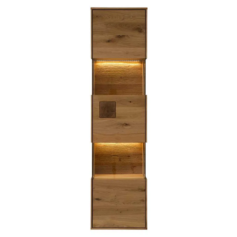 Wohnen Wohnwände<TV Board & Wandboard & Vitrine Set - Millena (dreiteilig)