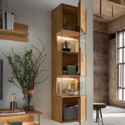 Wohnen Wohnwände<TV Board & Wandboard & Vitrine Set - Millena (dreiteilig)