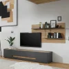 Wohnen Wohnwände<TV Board & Wandpaneel Set - Ahilav (zweiteilig)