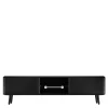 Wohnen Tv & Hifi-Möbel|Lowboards<TV Board aus Eiche geschliffen & Schwarz geölt - Asnes