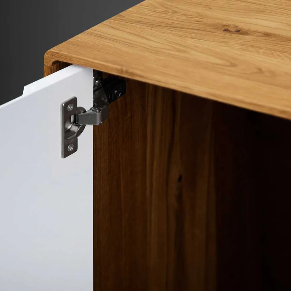 Wohnen Lowboards|Tv & Hifi-Möbel<TV Board aus Wildeiche Massivholz & MDF - Diesta