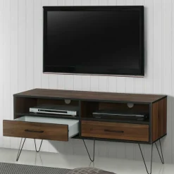 Wohnen Tv & Hifi-Möbel|Lowboards<TV Board in brauner Holzoptik - Hamidy