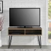 Wohnen Tv & Hifi-Möbel|Lowboards<TV Board in Walnuss Optik und Schwarz - Uzyna