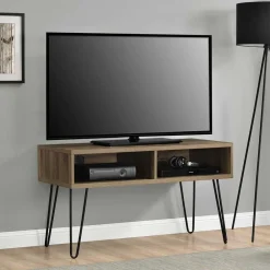 Wohnen Tv & Hifi-Möbel|Lowboards<TV Board in Walnuss Optik und Schwarz - Uzyna