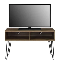 Wohnen Tv & Hifi-Möbel|Lowboards<TV Board in Walnuss Optik und Schwarz - Uzyna