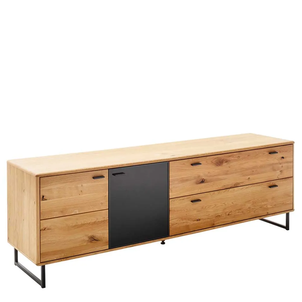 Wohnen Tv & Hifi-Möbel<TV Board mit Glastür & Tür & zwei Schubladen - Flacona