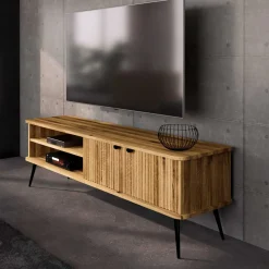 Wohnen Tv & Hifi-Möbel|Lowboards<TV Board mit zwei Fächern und zwei Türen - Casarius