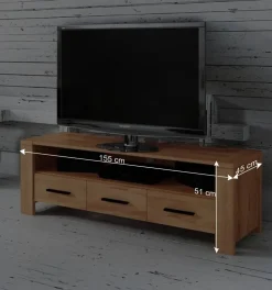 Wohnen Tv & Hifi-Möbel|Lowboards<TV Board Mosniak aus Kernbuche Massivholz