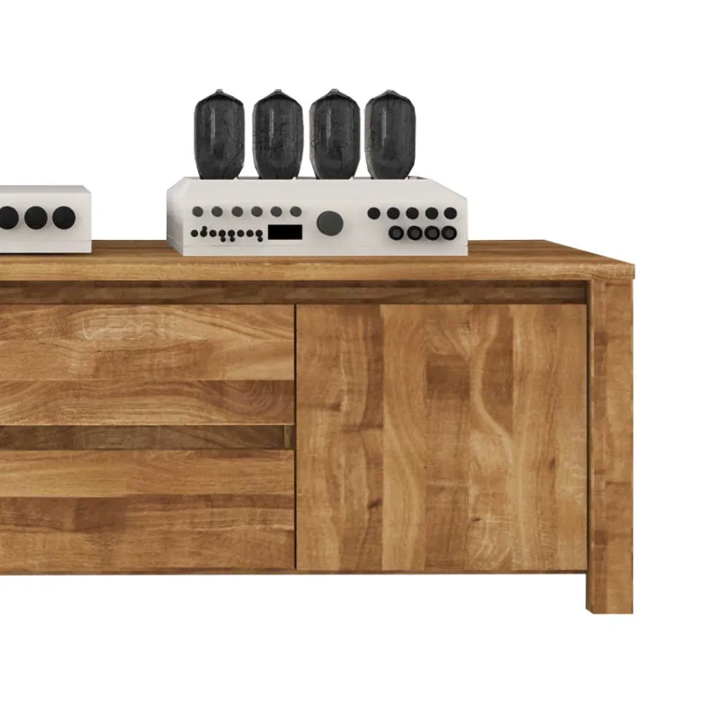 Wohnen Tv & Hifi-Möbel|Lowboards<TV Board Nadalia aus Wildeiche Massivholz
