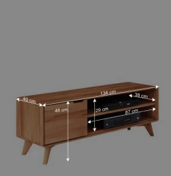Wohnen Tv & Hifi-Möbel|Lowboards<TV Kommode aus Holz massiv Kernbuche - Junola