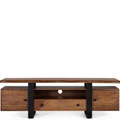 Wohnen Tv & Hifi-Möbel|Lowboards<TV Kommode aus Palisanderholz und Metall - Uniaka