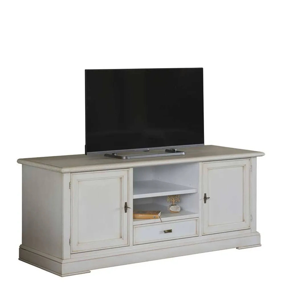 Wohnen Tv & Hifi-Möbel|Lowboards<TV Kommode in Antikweiß - Annot