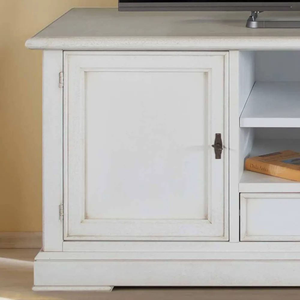 Wohnen Tv & Hifi-Möbel|Lowboards<TV Kommode in Antikweiß - Annot