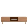 Wohnen Lowboards|Tv & Hifi-Möbel<TV Kommode in Eiche Bianco massiv - Bakaras