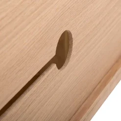 Wohnen Lowboards|Tv & Hifi-Möbel<TV Kommode in Eiche Bianco massiv - Bakaras