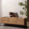 Wohnen Tv & Hifi-Möbel|Lowboards<TV Kommode in Eiche Natur Dekor - Ariadelco