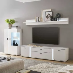 Wohnen Wohnwände<TV Lowboard & Highboard & Regal Set - Tirol (dreiteilig)