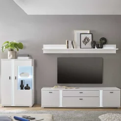 Wohnen Wohnwände<TV Lowboard & Highboard & Regal Set - Tirol (dreiteilig)
