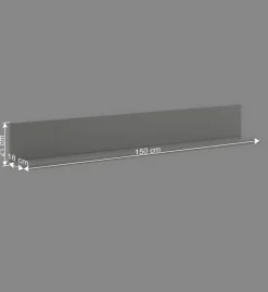 Wohnen Wohnwände<TV Lowboard & Vitrine & Wandboard Set - Apulco (dreiteilig)