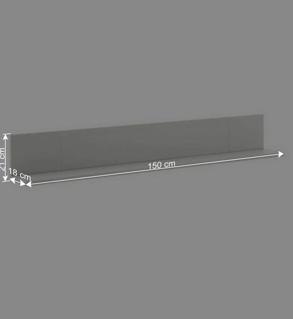 Wohnen Wohnwände<TV Lowboard & Vitrine & Wandboard Set - Apulco (dreiteilig)