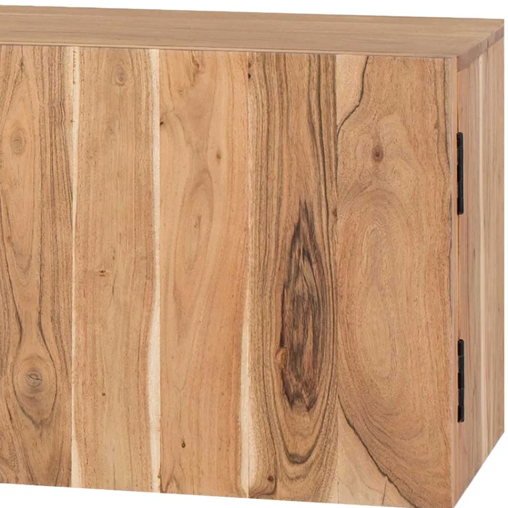 Wohnen Tv & Hifi-Möbel|Lowboards<TV Lowboard aus Akazienholz und Metall - Bastima