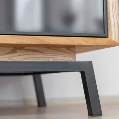 Wohnen Tv & Hifi-Möbel|Lowboards<TV Lowboard aus Eiche und Metall - Fabiella