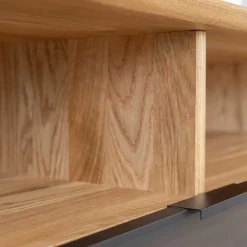 Wohnen Tv & Hifi-Möbel|Lowboards<TV Lowboard aus Eiche und Metall - Fabiella