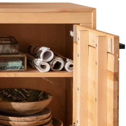 Wohnen Tv & Hifi-Möbel|Lowboards<TV Lowboard aus geöltem Kernbuche Holz - Sarosca
