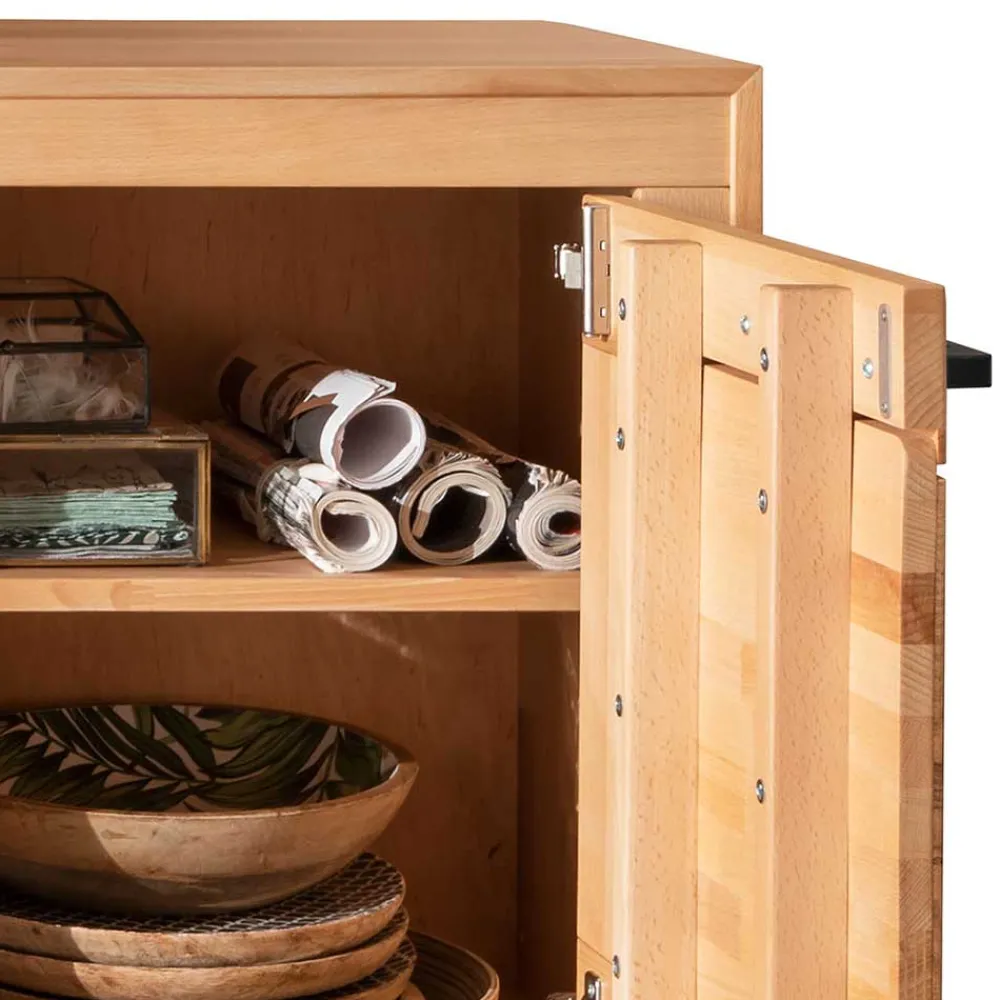 Wohnen Tv & Hifi-Möbel|Lowboards<TV Lowboard aus geöltem Kernbuche Holz - Sarosca