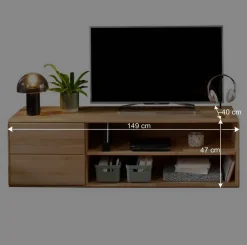 Wohnen Lowboards<TV Lowboard aus Kernbuche Massivholz - Namgon