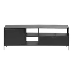 Wohnen Tv & Hifi-Möbel|Lowboards<TV Lowboard aus schwarzem Metall - Magde