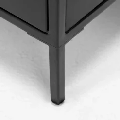 Wohnen Tv & Hifi-Möbel|Lowboards<TV Lowboard aus schwarzem Metall - Magde