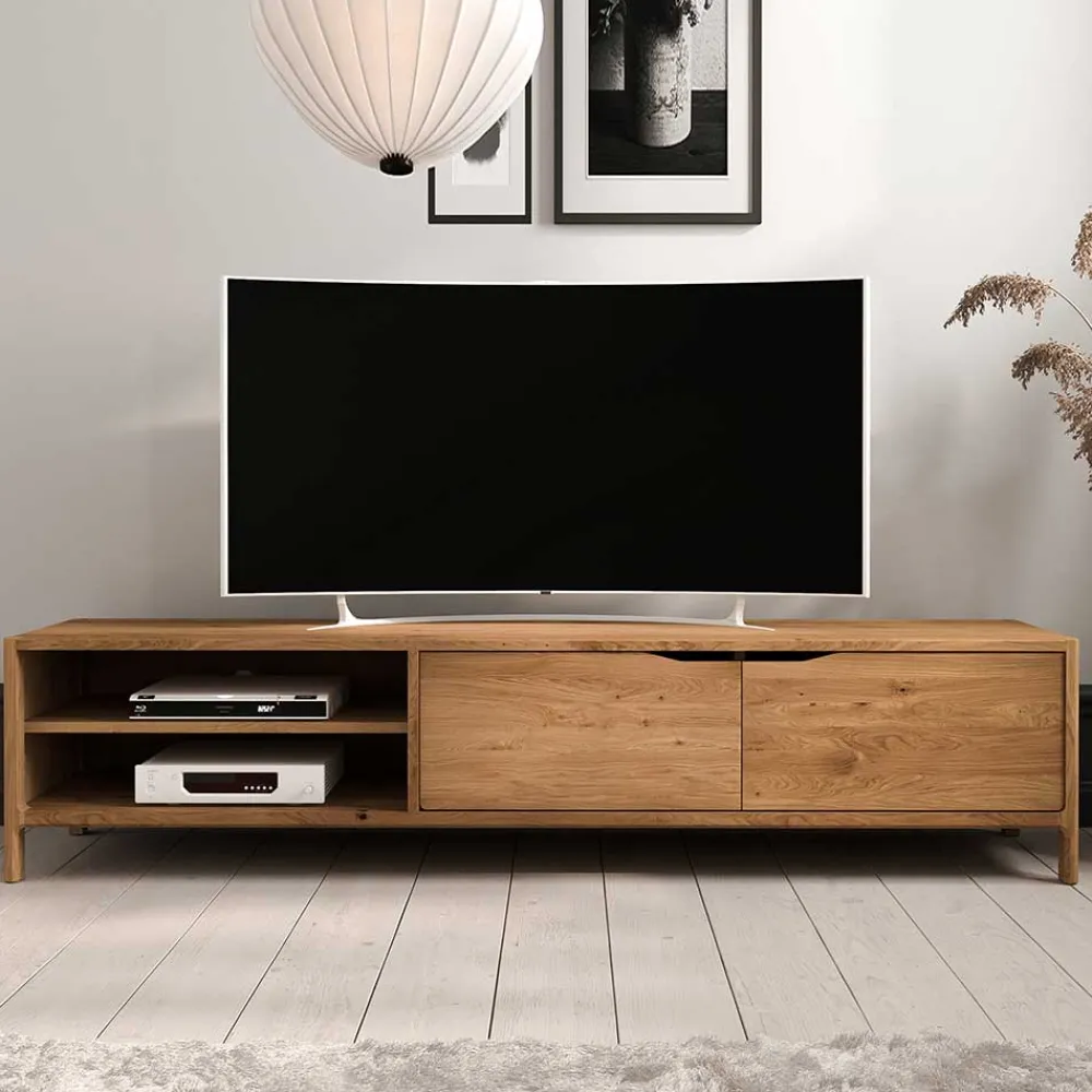 Wohnen Tv & Hifi-Möbel|Lowboards<TV Lowboard aus Wildeiche Massivholz - Laida