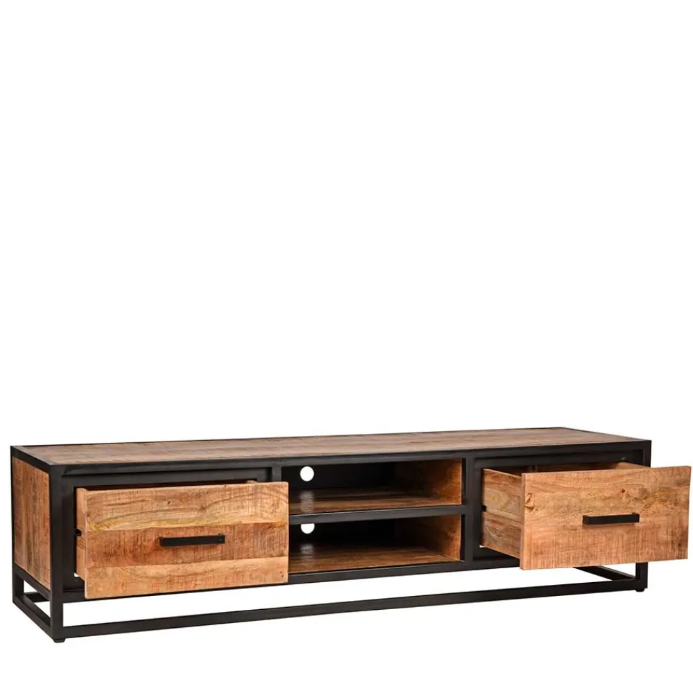 Wohnen Tv & Hifi-Möbel|Lowboards<TV Lowboard im Industry und Loft Stil - Piatrasun