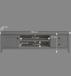 Wohnen Tv & Hifi-Möbel|Lowboards<TV Lowboard im modernen Landhausstil - Astinion