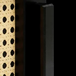 Wohnen Tv & Hifi-Möbel|Lowboards<TV Lowboard in Dunkelbraun mit Wiener Geflecht - Santiana
