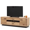 Wohnen Tv & Hifi-Möbel|Lowboards<TV Lowboard in Eiche Bianco & Anthrazit - Crupean I