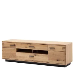 Wohnen Tv & Hifi-Möbel|Lowboards<TV Lowboard in Eiche Bianco & Anthrazit - Crupean I